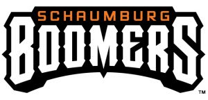 A black and white logo of the schaumburg women 's hockey team.