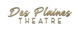 A black and gold logo for the play theatre.